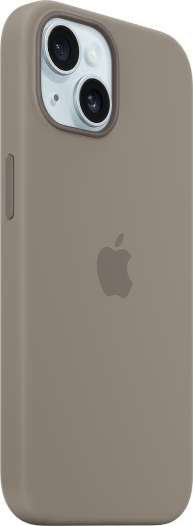 iPhone 15 Silicone MagSafe suojakuori (savenruskea)
