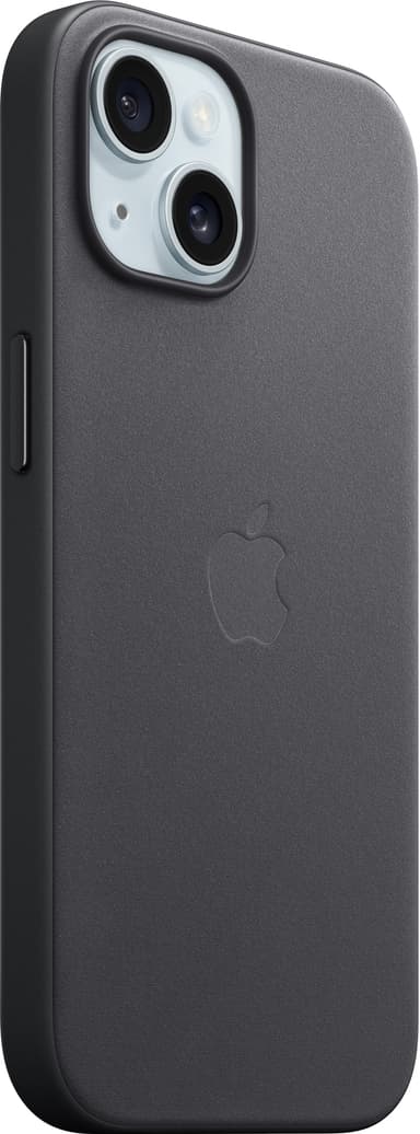 iPhone 15 FineWoven MagSafe suojakuori (musta)