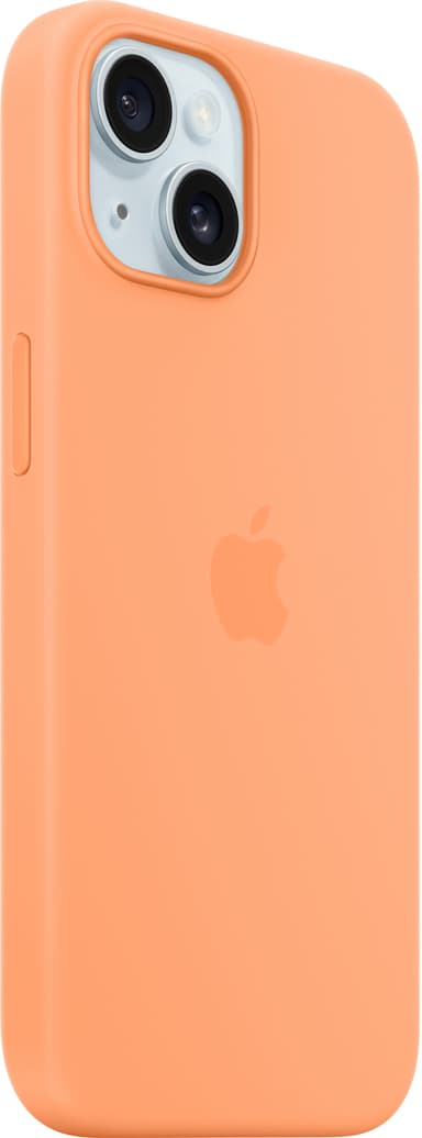 iPhone 15 Silicone MagSafe suojakuori (sorbetinoranssi)