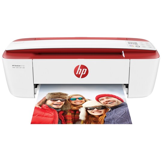 HP DeskJet 3732 monitoimitulostin (punainen/valkoinen)