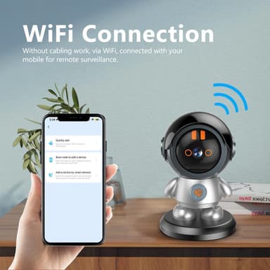 ESCAM 3MP Robotman H.265 WiFi IP-kamera Kodin turvallisuus CCTV