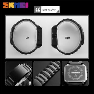 SKMEI Dual Display Sport Watch Sekuntikellohälytys Digitaalinen kello