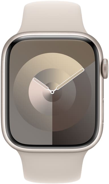 Apple 45 mm urheiluranneke - M/L (tähtivalkea)