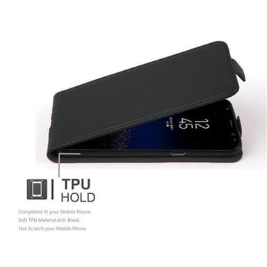 Samsung Galaxy S8 Suojakuori Lompakkokotelo (Musta)