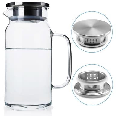 Karahvi Jug Teekannu Kahvipannu 1,2 L (läpinäkyvä)