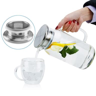 Karahvi Jug Teekannu Kahvipannu 1,2 L (läpinäkyvä)