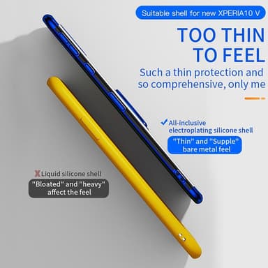 Sony Xperia 10 V TPU -puhelinkotelolle rengastuki
