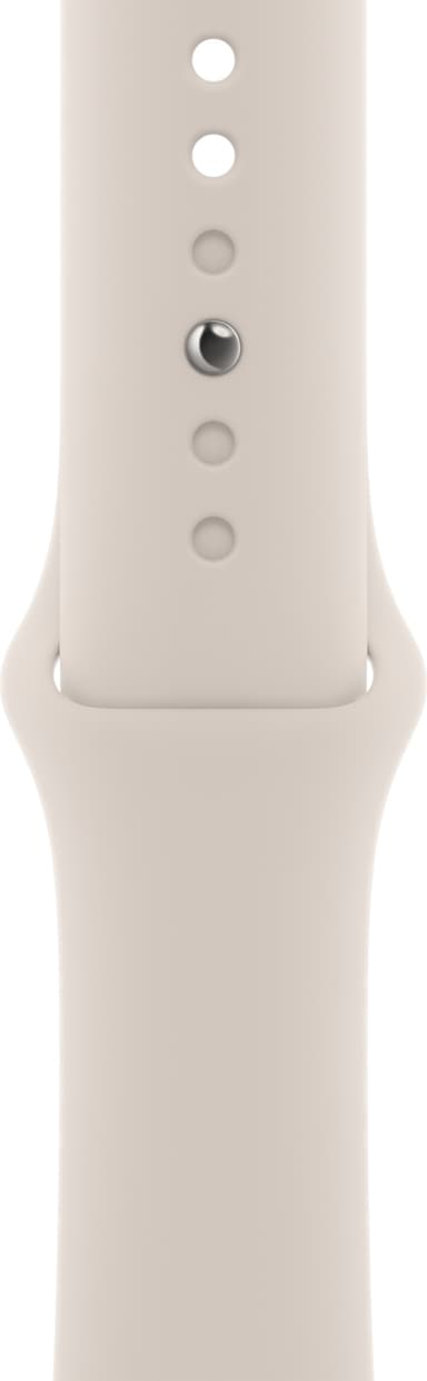 Apple Watch 41 mm urheiluranneke (tähtivalkea) S/M