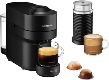 Nespresso Vertuo POP DeLonghi kapselikone + maidonvaahdotin ENV90.BAE