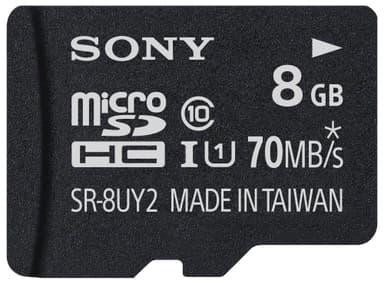 Sony Micro SD muistikortti 8 GB + adapteri
