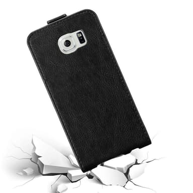 Samsung Galaxy S6 Suojakuori Lompakkokotelo (Musta)