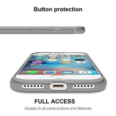 iPhone 7 / 7S / 8 / SE 2020 Suojakuori Kuoret (Musta)