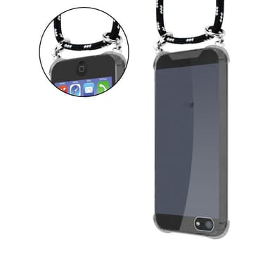 iPhone 5 / 5S / SE 2016 Suojakuori Kotelo (Musta)