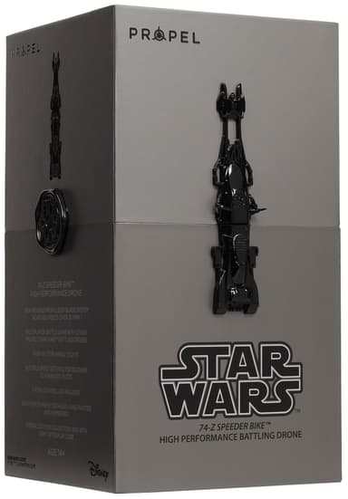 Propel Star Wars 74-Speeder Bike Battling Drone