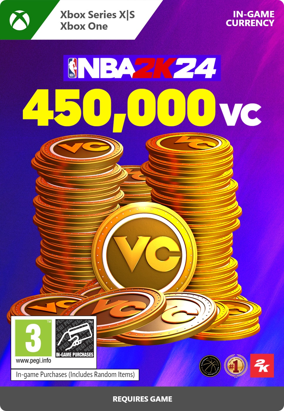 NBA 2K24 - 450,000 VC - XBOX One,Xbox Series X,Xbox Series S