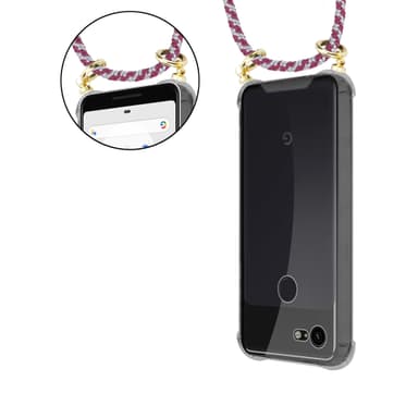 Google PIXEL 3 XL Suojakuori Kotelo (Punainen)