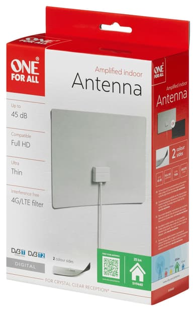 One For All vahvistettu antenni sisätiloihin SV9440