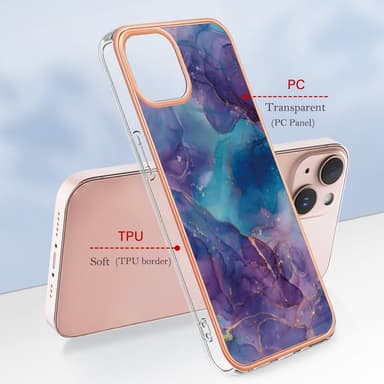 SKALO iPhone 15 Marmori TPU kuori - #5