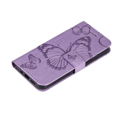 SKALO iPhone 15 Plus Mandala Butterfly lompakkokotelo - Violetti