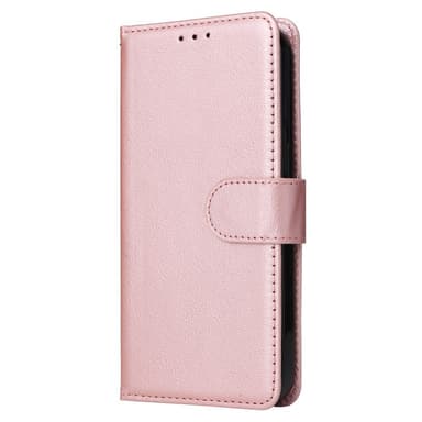SKALO iPhone 15 Plus Lompakkokotelo PU-nahkaa - Ruusukulta
