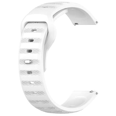 22 MM prickmönster klockarmband Valkoinen