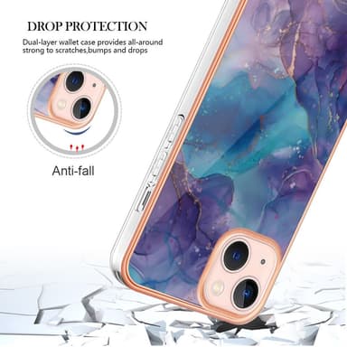 SKALO iPhone 15 Marmori TPU kuori - #5