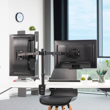 HAMA Monitor Holder Work Out Twin Black