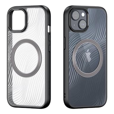 DUX DUCIS iPhone 15 Aimo Series Magnetic Ring Suojakuori - Musta