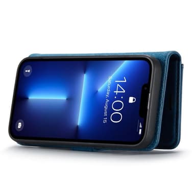 DG MING iPhone 15 Pro 2-in-1 magneetti lompakkokotelo - Sininen