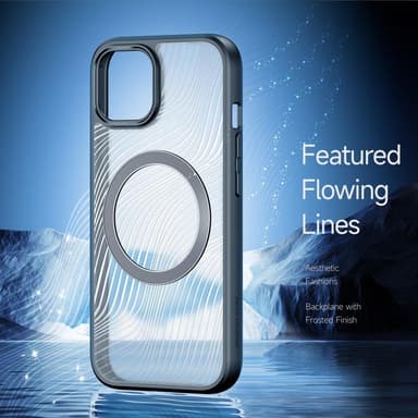 DUX DUCIS iPhone 15 Plus Aimo Series Magnetic Ring Suojakuori - Musta