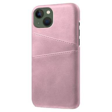 SKALO iPhone 15 PU-nahkainen Korttikotelo - Ruusukulta