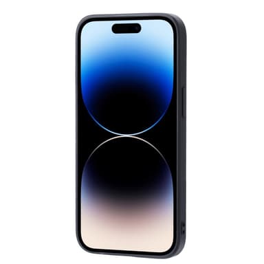 SKALO iPhone 15 PU-nahkainen Suojakuori Lompakolla - Ruskea