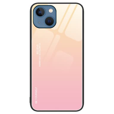SKALO iPhone 15 Plus Gradientti karkaistu lasi TPU-suojakuori - Kulta