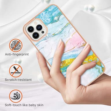 SKALO iPhone 15 Pro Max Marmori TPU kuori - #6