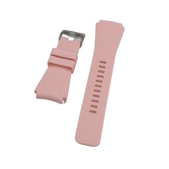 Samsung Galaxy Watch-46 suora silikoniranneke Vaaleanpunainen