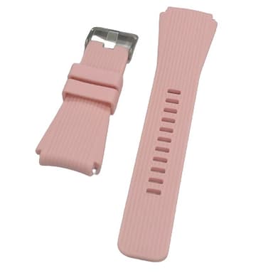 Samsung Galaxy Watch-46 suora silikoniranneke Vaaleanpunainen