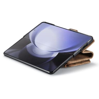 CaseMe Samsung Z Fold5 CaseMe Big Wallet Lompakkokotelo - Ruskea