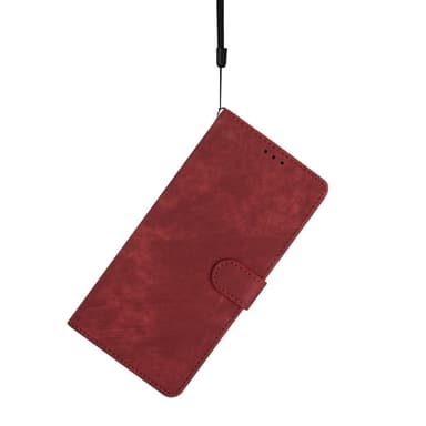 SKALO iPhone 15 Pro Max Lompakkokotelo PU-nahkaa - Punainen
