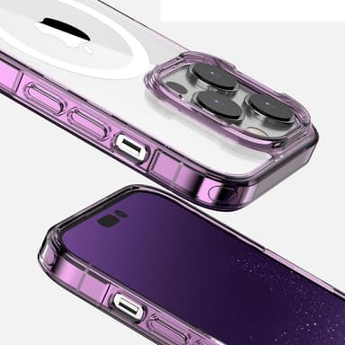 SKALO iPhone 15 Plus Väri Puskurin Magnet Suojakuori - Ruskea