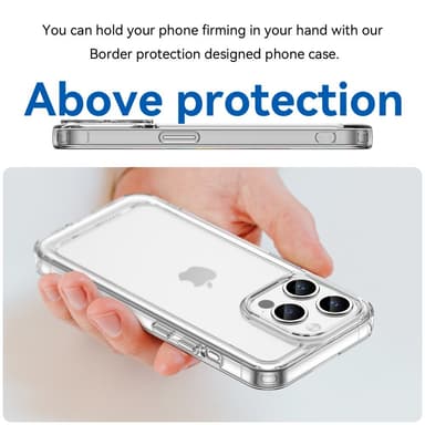 SKALO iPhone 15 Pro Läpinäkyvä TPU Metal Buttons Suojakuori - Läpinäkyvä
