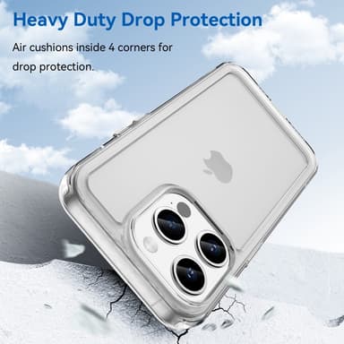 SKALO iPhone 15 Pro Läpinäkyvä TPU Metal Buttons Suojakuori - Läpinäkyvä
