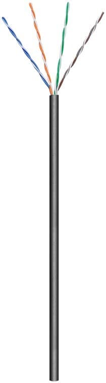 Goobay CAT 6 ulkoverkkokaapeli, U/UTP, musta