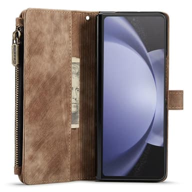 CaseMe Samsung Z Fold5 CaseMe Big Wallet Lompakkokotelo - Ruskea
