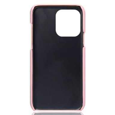 SKALO iPhone 15 Pro PU-nahkainen Korttikotelo - Ruusukulta