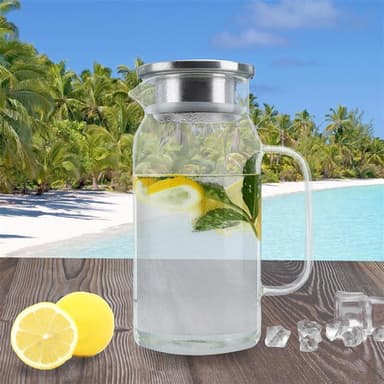 Karahvi Jug Teekannu Kahvipannu 1,2 L (läpinäkyvä)
