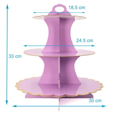 Etagere Muffiniteline Cupcake teline (violetti)