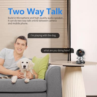 ESCAM 3MP Robotman H.265 WiFi IP-kamera Kodin turvallisuus CCTV
