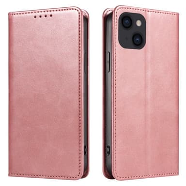 SKALO iPhone 15 Pro Max Premium Wallet Lompakkokotelo - Ruusukulta