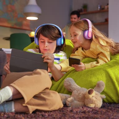 Langattomat On-ear kuulokkeet lapsille Sininen