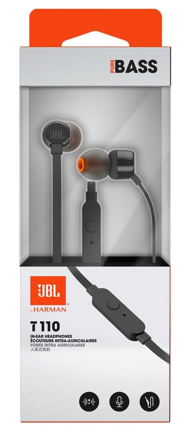 JBL in-ear kuulokkeet T110 (musta)